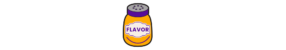 LOGO LARGO GIVING FLAVOR (BLANCO)